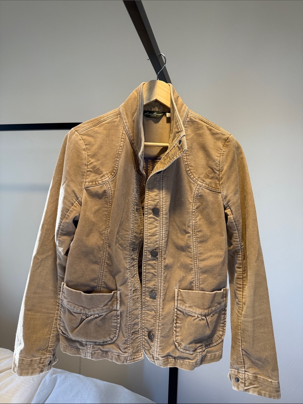 Eddie Bauer Tan Corduroy Shirt Jacket